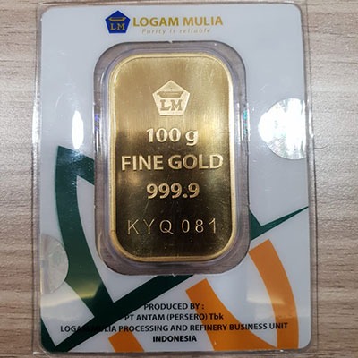 Emas LM 100 gram belum Certicard