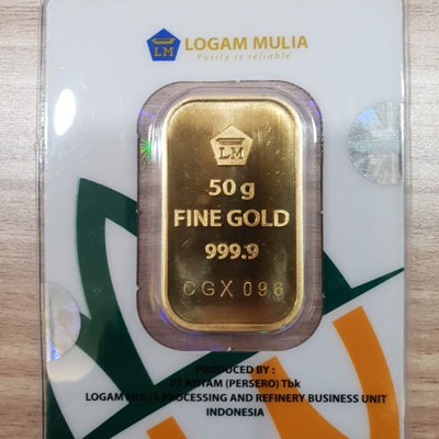 Emas LM 50 gram - Belum Certicard